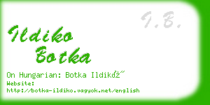 ildiko botka business card